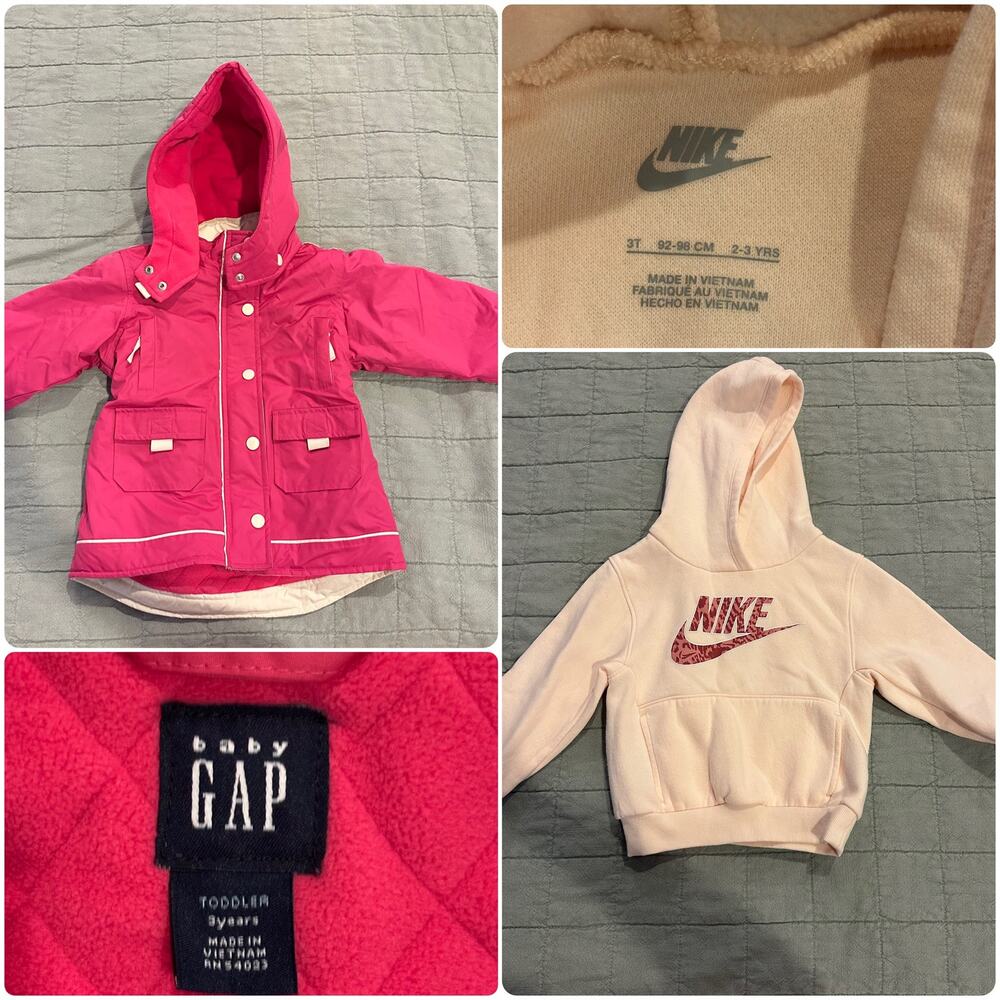 Bundle for a 3yo - Gap Jacket & Nike Hoodie